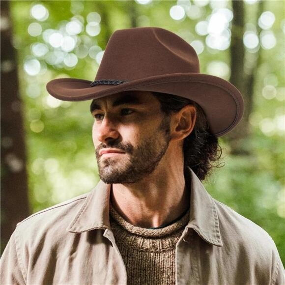 Western Cowboy Hat Classic Brown main image 4